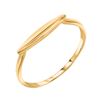 Lady´s ring in yellow and white gold of 585 assay value 