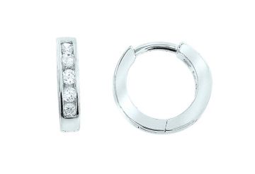 Серебряные серьги 925 пробы, вставка Циркон 