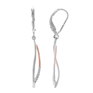 Gold-plated earrings with zirconia 
