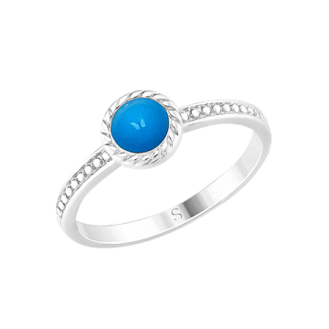 Damen-ring aus 925er Silber mit Emaille 
