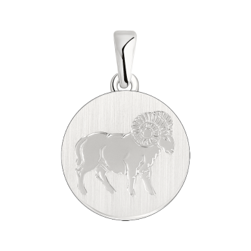 Серебряная подвеска 925 пробы, знак зодиака "Овен" 