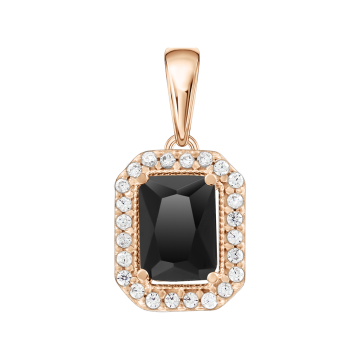 Anhänger aus Rotgold 585 mit Zirkonia 