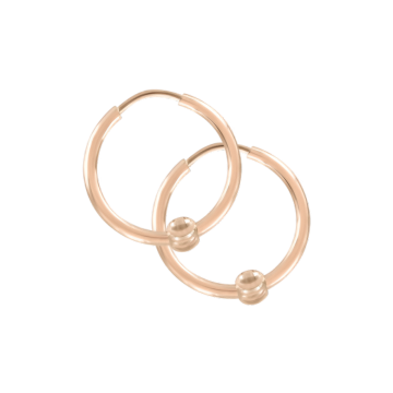 Серьги из красного золота 585 пробы 