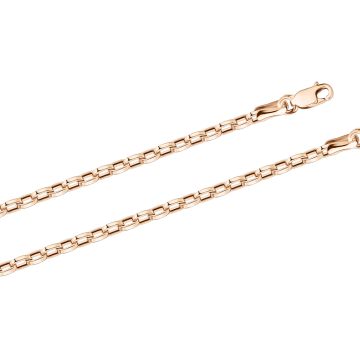 Bracelet/chain in red gold of 585 assay value 