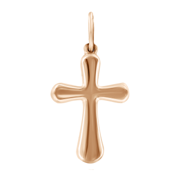 Kreuz Anhänger aus Rotgold 585° 
