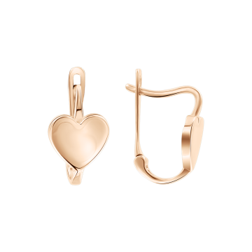 Серьги из красного золота 585 пробы 