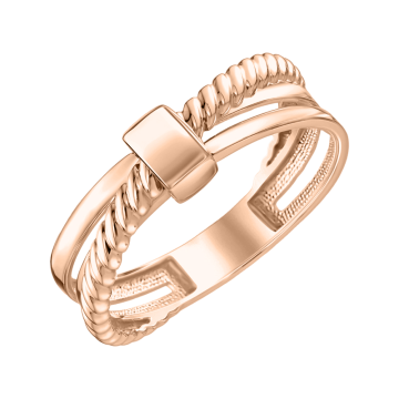 Rotgold 585° Damenring 