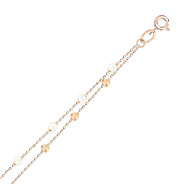 Bracelet in red gold of 585 assay value 