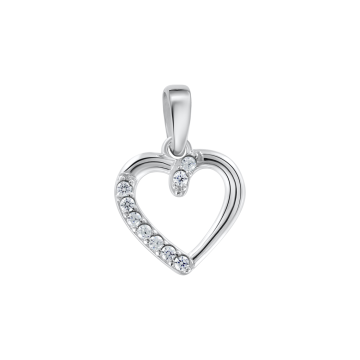 Серебряная подвеска 925 пробы. Вставка: Фианиты 