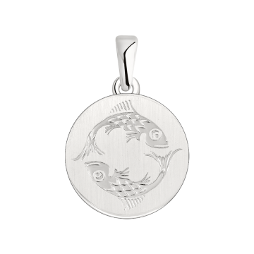 Серебряная подвеска 925 пробы, знак зодиака "Рыба" 