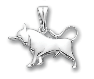 Anhänger Sternzeichen Stier aus 925er Sterling Silber 
