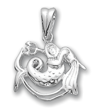 Серебряная подвеска 925 пробы, знак зодиака "Водолей" 