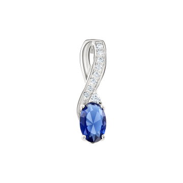 Серебряная подвеска 925 пробы. Вставка: Фианиты 