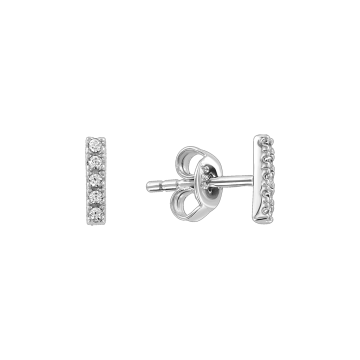 Серебряные серьги 925 пробы с фианитами 