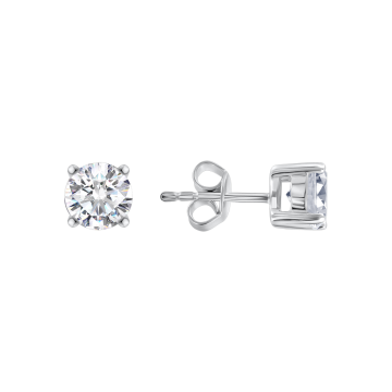 Серебряные серьги 925 пробы с фианитами 