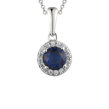 Серебряная подвеска 925 пробы. Вставка: Фианиты 