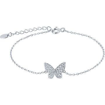 Kinderarmband aus 925er Sterling Silber mit Zirkonia 