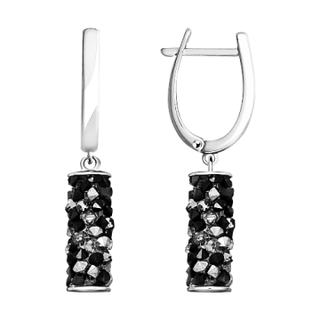 Silver earrings with Swarovski zirconia 
