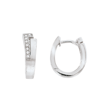 Серебряные серьги 925 пробы, вставка Циркон 