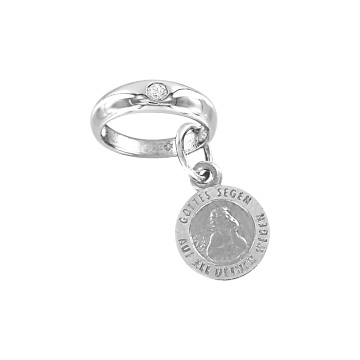 Серебряная подвеска 925 пробы. Вставка: Фианиты 