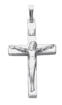 Kreuz Anhänger - 925er Sterling Silber 