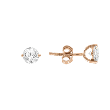 Серьги из красного золота 585 пробы с фианитами 
