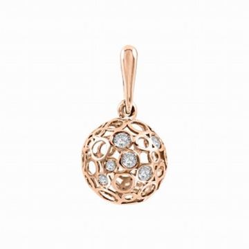 Anhänger aus Rotgold 585 mit Zirkonia 