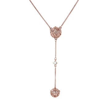 Колье из красного Золота с Фианитами и Swarovski 45 cm